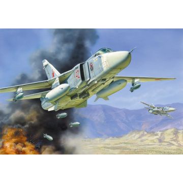 Zvezda 1:72 Sukhoi Su-24M Soviet Bomber Plastic Model Kit