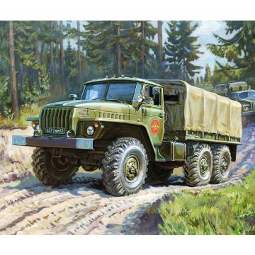 Zvezda 1:100 Ural Truck Plastic Model Kit
