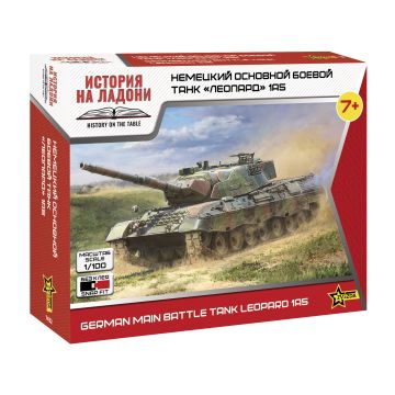 Zvezda 1:100 Leopard 1A5 German Main Battle Tank Plastic Model Kit