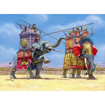 Zvezda 1:72 War Elephants Plastic Model Kit