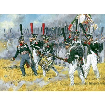 Zvezda 1:72 Russian Heavy Infantry 1812 Plastic Model Kit
