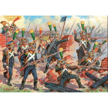 Zvezda 1:72 French Voltigeurs Lbc-Ilad Plastic Model Kit