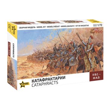 Zvezda 1:72 Cataphracts Armoured Heavy Cavalry (20 Figures 20 Horses) Plastic Model Kit
