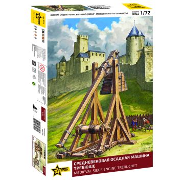 Zvezda 1:72 Medieval Siege Engine Trebuchet Plastic Model Kit