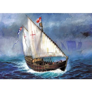 Zvezda 1:100 Christopher Columbus Expedition Ship Plastic Model Kit