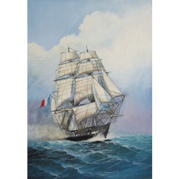 Zvezda 1:200 French Frigate 'Acheron' Plastic Model Kit