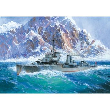 Zvezda 1:350 German Destroyer Z-17 Diether Plastic Model Kit