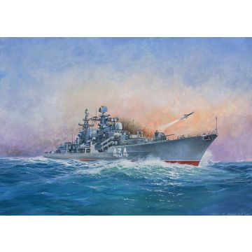 Zvezda 1:700 Russian Destroyer Sovremenny Plastic Model Kit