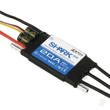 ZTW Shark G2 20A SBEC 32-Bit Water Cooled Brushless RC Boat Marine ESC (2-4 LiPo)